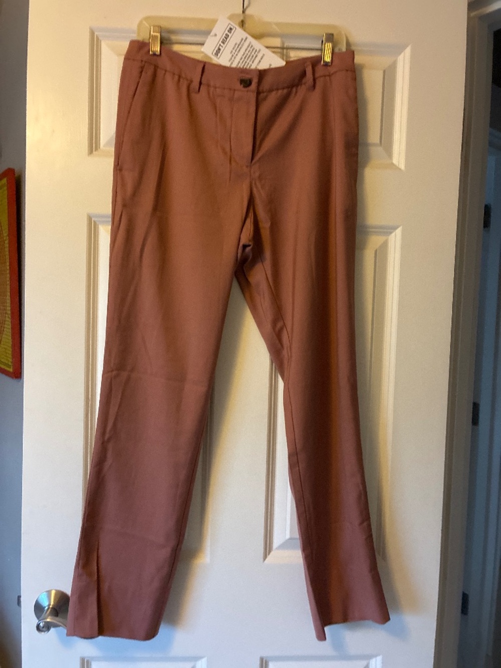 Wildfang dusty rose/brown pant. NWT